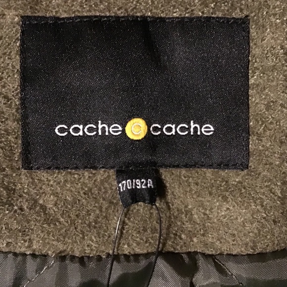 Cache Cache Coat Green Sherpa blue embroidered hooded s - Picture 8 of 11